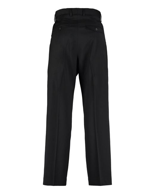 Our Legacy Black Tailored Straight Pants With Classic Waistband for men
