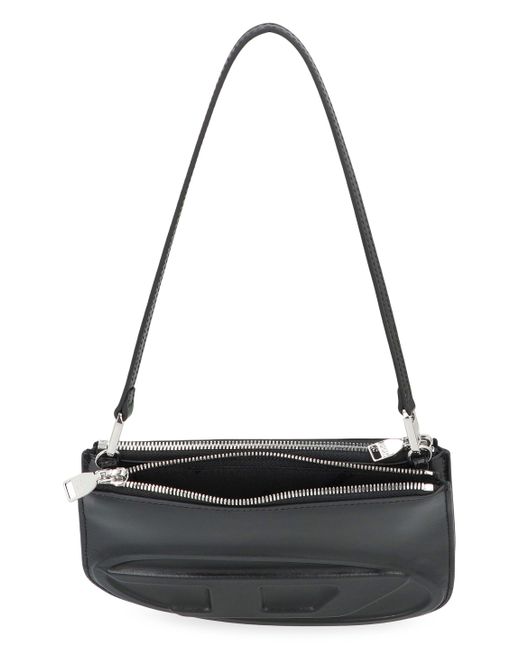 Borsa a spalla 1dr twin in pelle di DIESEL in Black