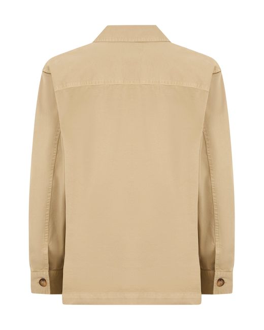 Saint Laurent Natural Overshirt Cassandre for men