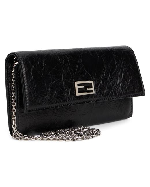 Fendi Gray Continental Bag