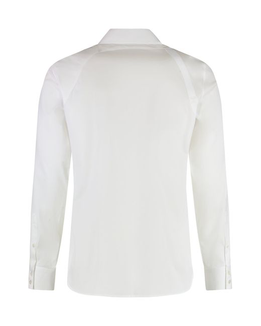 McQueen White Cotton Shirt for men