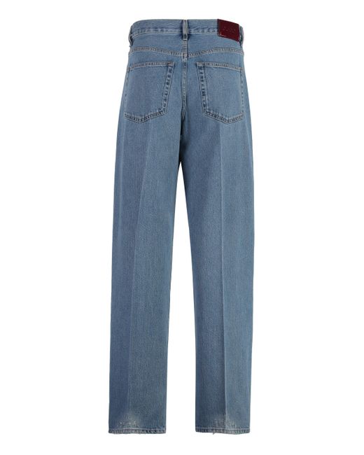 Gucci Blue 5-pocket Straight-leg Jeans