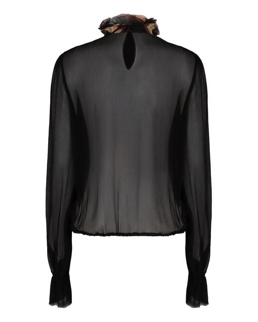 Emilio Pucci Black Silk Blouse