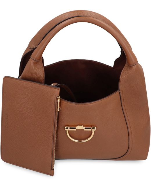 Gucci Brown Softbit Shoulder Bag