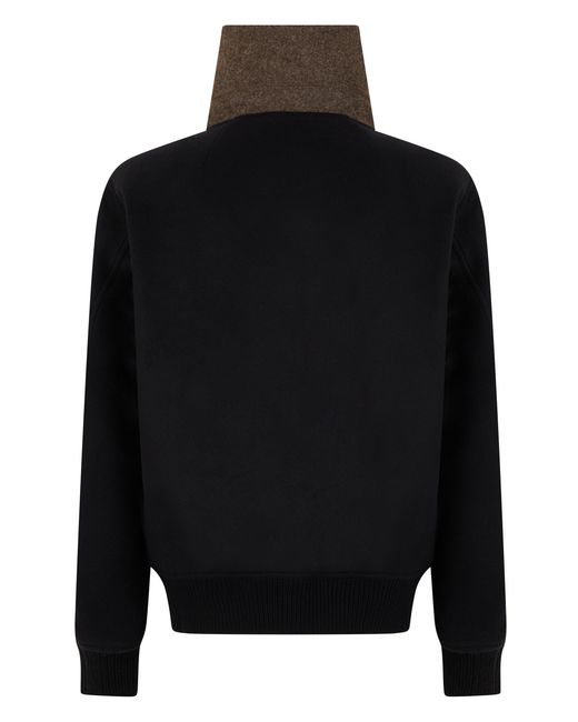 Rick Owens Black Jacket With Zip for men