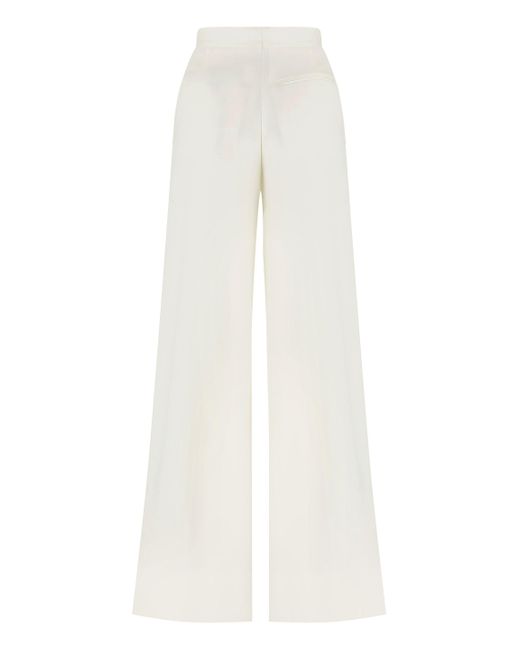 Stella McCartney White Wool Trousers