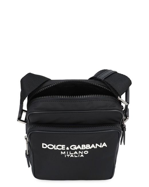 Dolce & Gabbana Black Dolce & Gabbana Nylon Messenger Bag for men