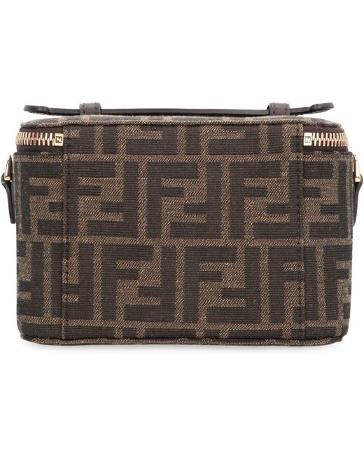 Fendi Gray Mini Vanity Handbag