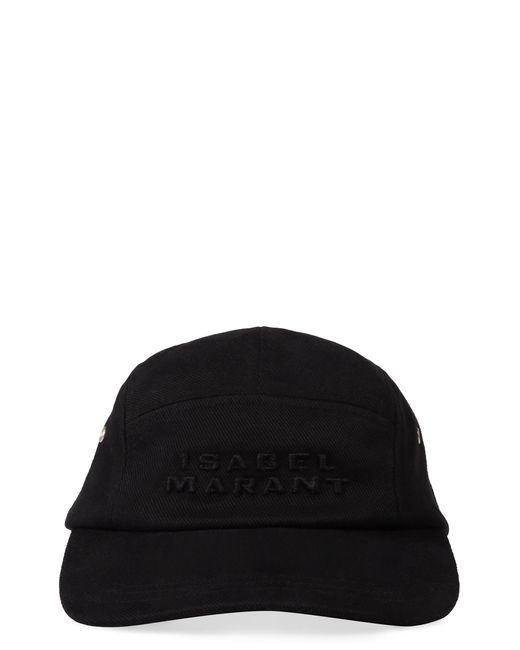 Isabel Marant Black Logo Baseball Cap