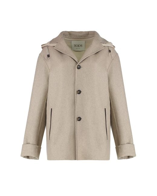 Tod's Natural Cashmere Double Jacket