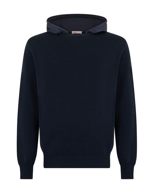 Pullover con Cappuccio di Herno in Blue da Uomo
