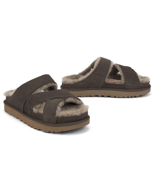 Ugg Brown Elegant Minimalist Slip-Ons For Everyday Comfort
