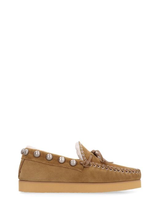 Isabel Marant Brown Forley Suede Loafers