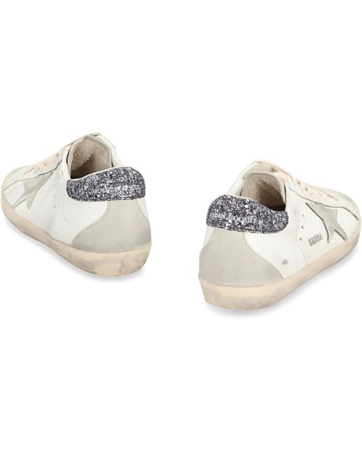 Golden Goose Deluxe Brand White Super-star Leather Low-top Sneakers