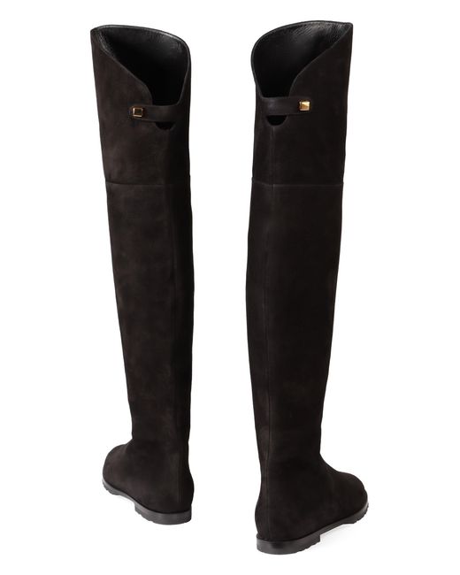 Maison Skorpios Black Stefania Over-The-Knee Boots