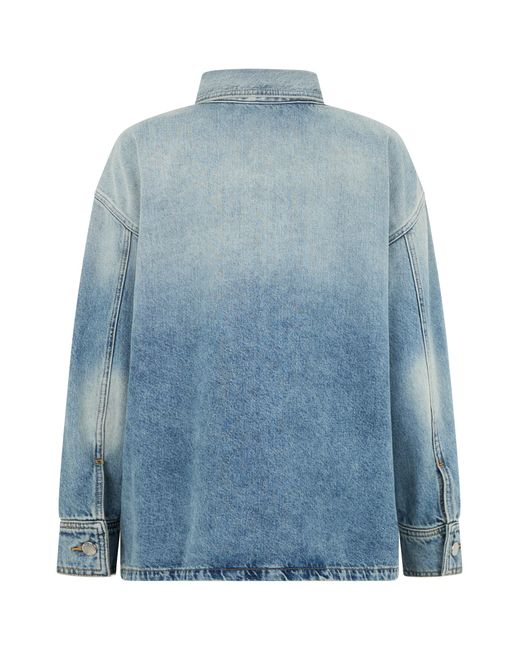 ICON DENIM Blue Jacket With Patch Pockets