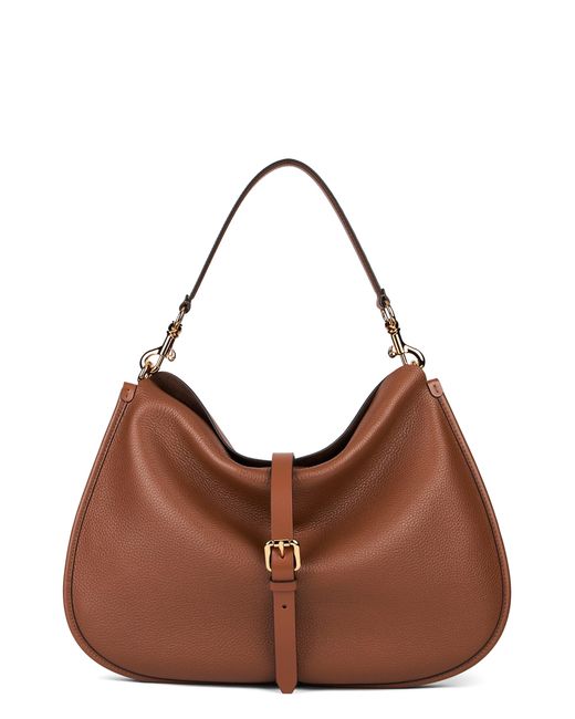 Etro Brown Medium Leather Pony Bag