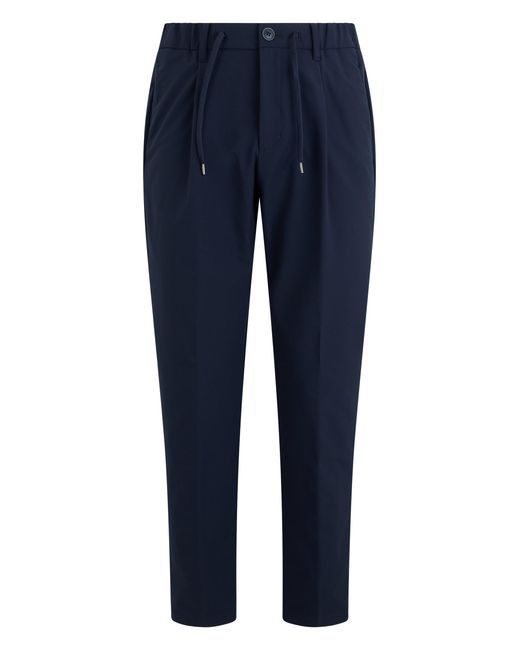 Herno Blue Casual Pants With Elastic for men