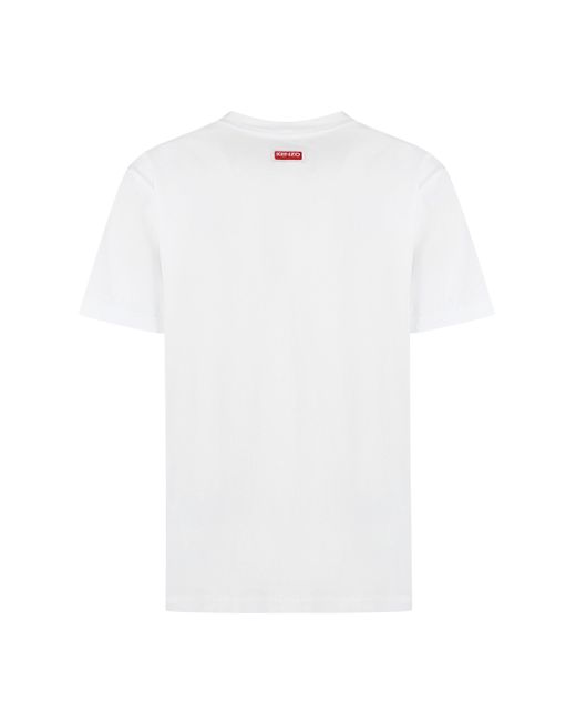 KENZO White Cotton Crew-Neck T-Shirt