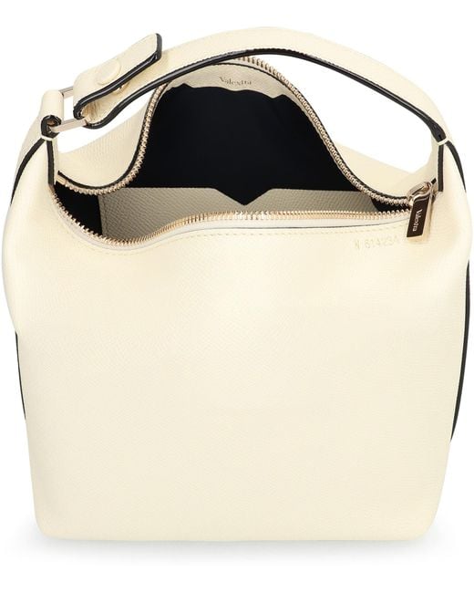 Valextra Blue Mochi Mini Handbag