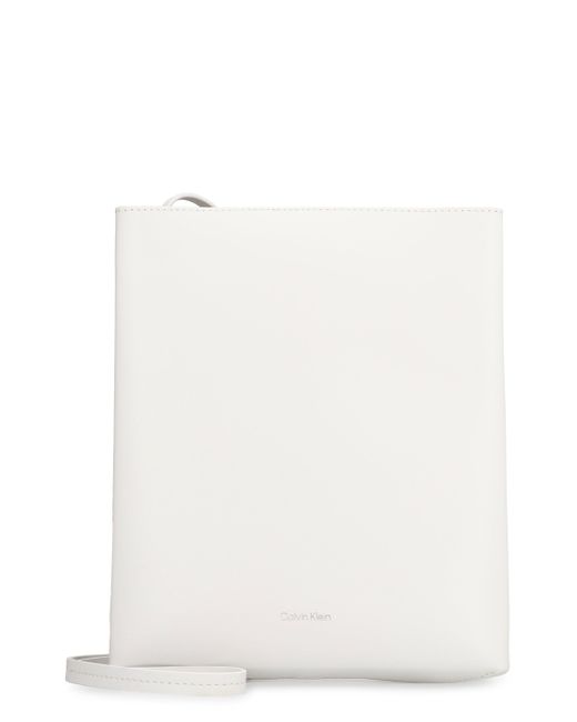 Calvin Klein White Leather Crossbody Bag