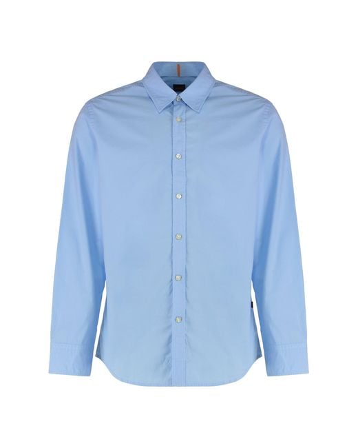 Boss Blue Regular Fit Shirt