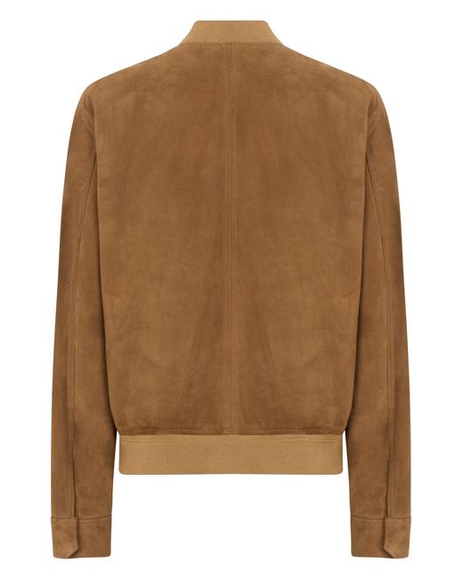 Slowear Brown Montedoro Suede Jacket for men