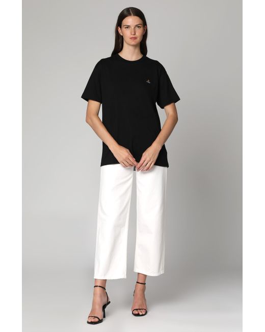 Vivienne Westwood Black Cotton Crew-Neck T-Shirt