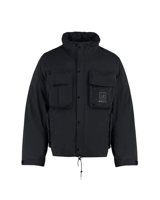 C P Company Blue Technical Fabric Jacket With Internal Removable Down Jacket for men