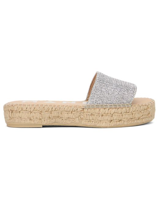 Manebí White Ciabatta Platform With Strap