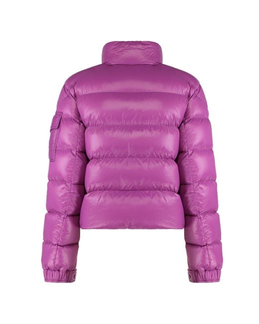 Moncler Purple Petra Short Down Jacket