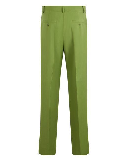 Weekend by Maxmara Green Virgin Wool Pants