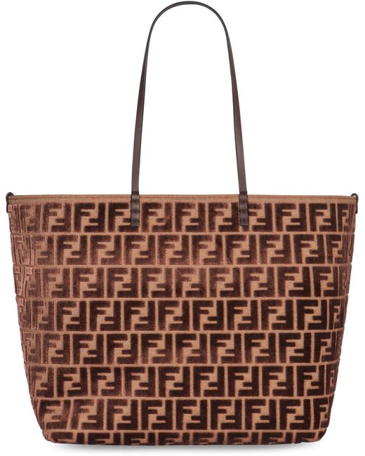 Fendi Brown Shopping Bag Large