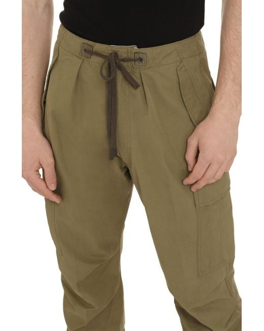 Tom Ford Green Cotton Cargo-Trousers for men