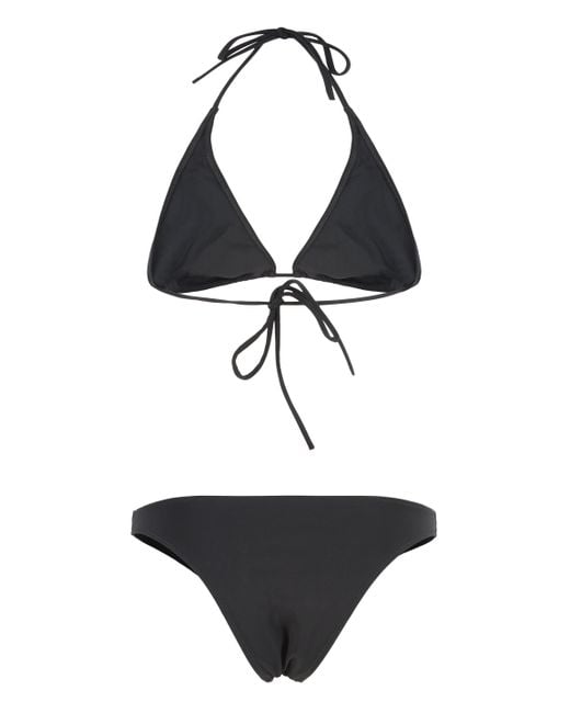 Lido Black Cinquantacinque Triangle Bra Bikini