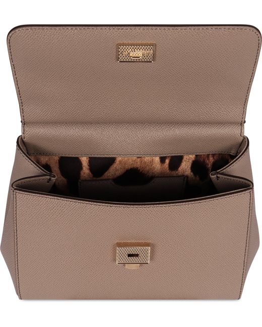 Dolce & Gabbana Multicolor Sicily Media Leather Handbag