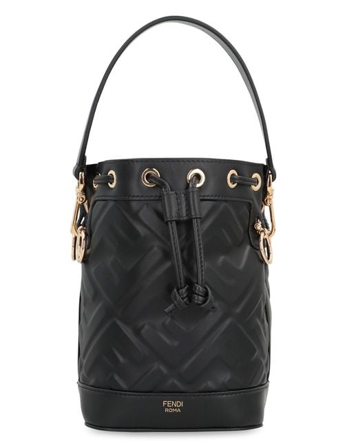 Fendi Black Mon Tresor Leather Mini Bag