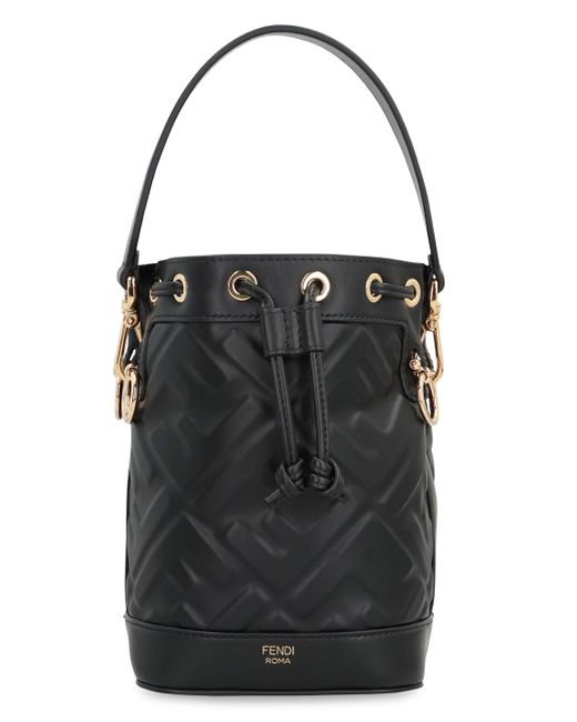 Fendi Black Mon Tresor Leather Mini Bag