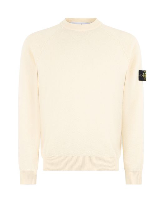 Stone Island Natural Crew Neck Sweater for men