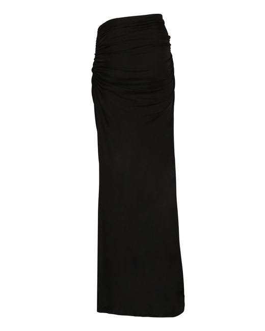 ANDREADAMO Black Draped Skirt