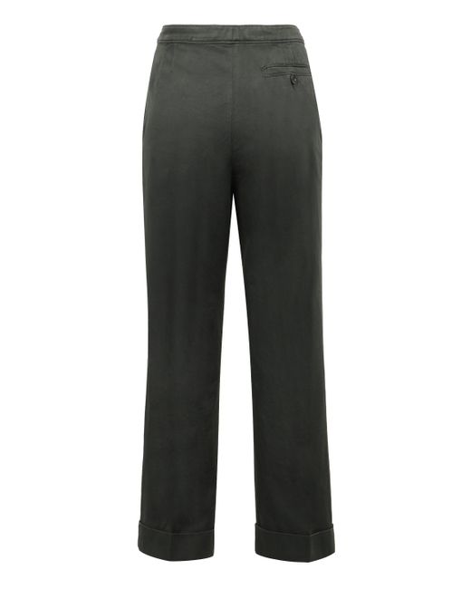 Aspesi Gray Cotton-linen Trousers