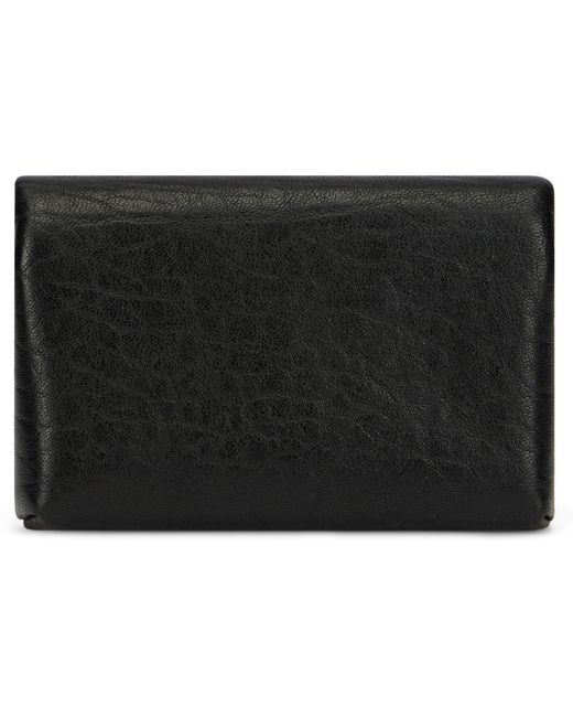 Saint Laurent Black Cardholder Envelope With Decoration Cassandre for men