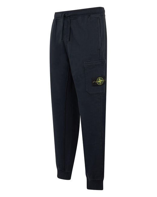 Stone Island Blue Sport Pants With Elastic for men