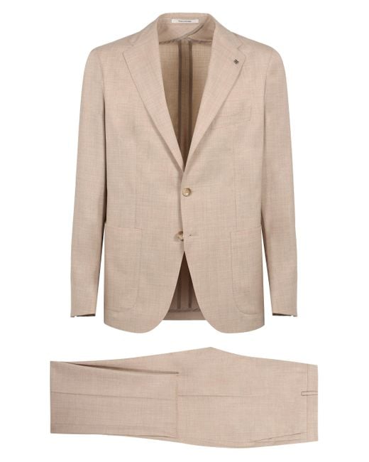 Tagliatore Natural Wool Two-pieces Suit for men