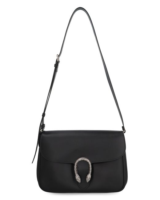 Gucci Black Dionysus Grained Leather Bag for men