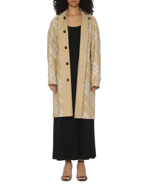 Burberry Natural Checked Reversible Trench-Coat