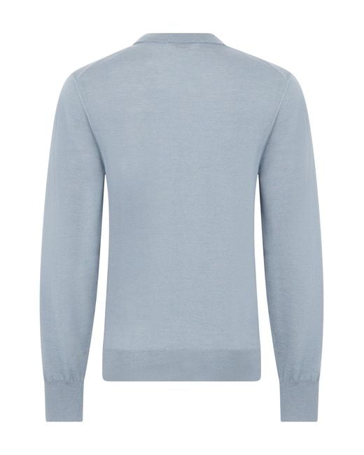 Slowear Blue Long Sleeve Sweater