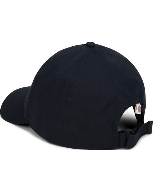 Cappello da baseball in cotone di Moncler in Blue da Uomo