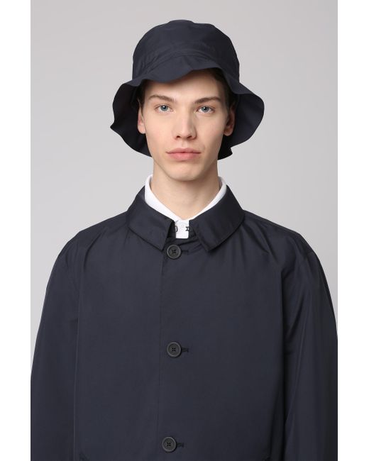 Herno Blue Techno Fabric Raincoat For for men