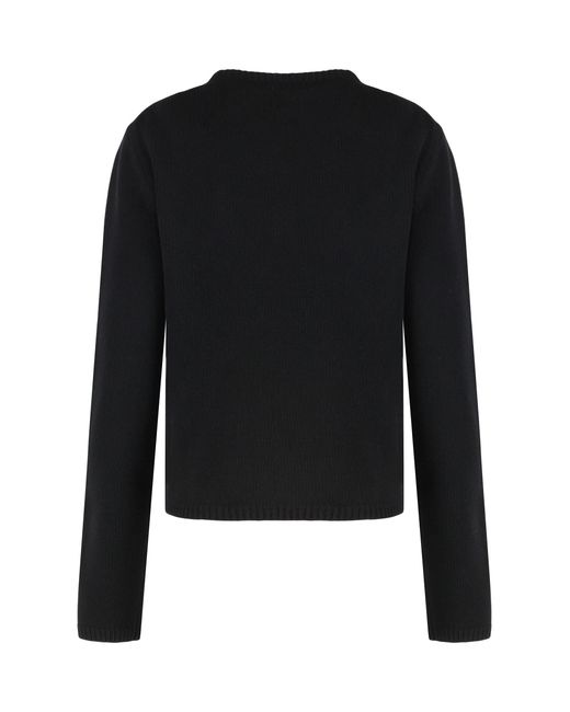 Moncler Black Virgin Wool And Cashmere Pullover